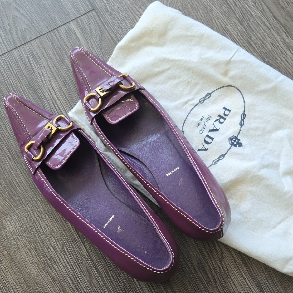 Prada Women's Luxurious Purple Flats